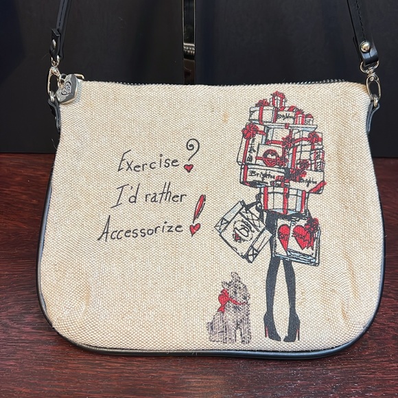 👜 Brighton Canvas Scottie Dog Crossbody Purse Exercise? I’d Rather Accessorize! - Picture 3 of 7